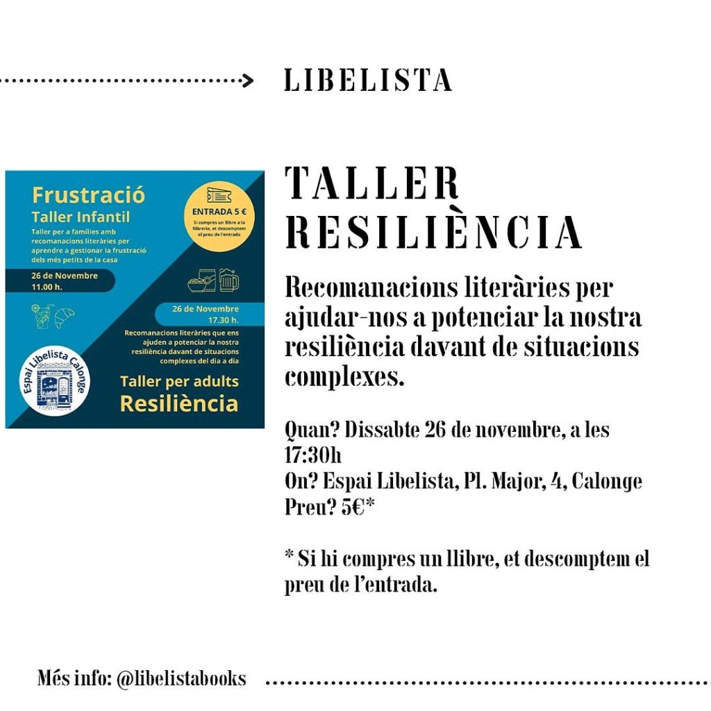 Taller per adults sobre resiliència a Calonge Poble de Llibres