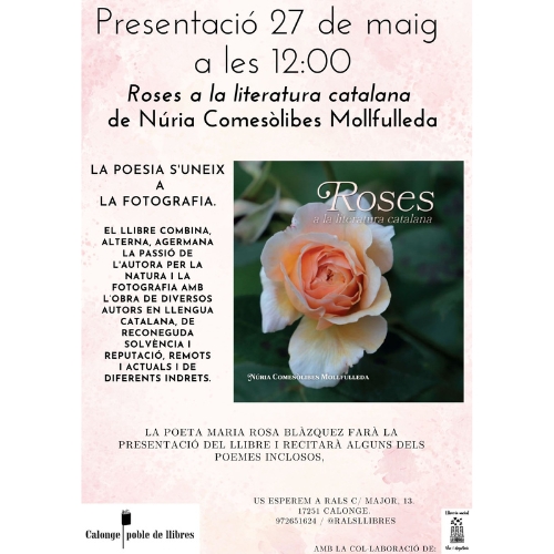 Roses a la literatura catalana a Rals Llibres