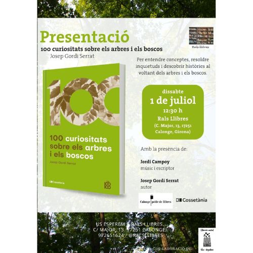 Presentació de "100 curiositats sobre els arbres i els boscos" de Josep Gordi